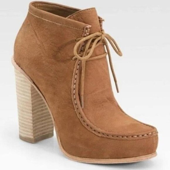 Dolce Vita Women's Tan Suede Wallabee Heel Boots Sz 7.5 - Picture 2 of 10